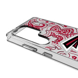 Atlanta Falcons Paisley Clear Phone Case for Samsung Galaxy