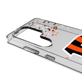 Cincinnati Bengals Confetti Clear Phone Case for Samsung Galaxy