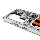 Cincinnati Bengals Paisley Clear Phone Case for Samsung Galaxy