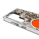 Cleveland Browns Paisley Clear Phone Case for Samsung Galaxy