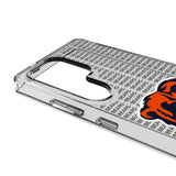 Chicago Bears Text Backdrop Clear Phone Case for Samsung Galaxy