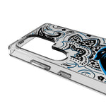 Carolina Panthers Paisley Clear Phone Case for Samsung Galaxy