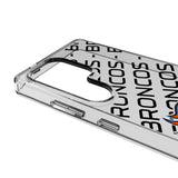 Denver Broncos Personalized Tilt Clear Phone Case for Samsung Galaxy