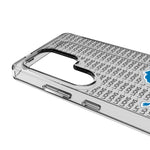 Detroit Lions Text Backdrop Clear Phone Case for Samsung Galaxy