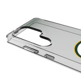Green Bay Packers Linen Clear Phone Case for Samsung Galaxy
