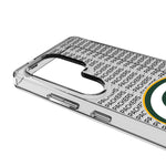 Green Bay Packers Text Backdrop Clear Phone Case for Samsung Galaxy