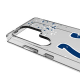 Indianapolis Colts Confetti Clear Phone Case for Samsung Galaxy