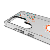 Miami Dolphins Confetti Clear Phone Case for Samsung Galaxy