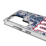 New York Giants Paisley Clear Phone Case for Samsung Galaxy