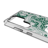 New York Jets Paisley Clear Phone Case for Samsung Galaxy
