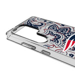 New England Patriots Paisley Clear Phone Case for Samsung Galaxy