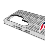 New England Patriots Text Backdrop Clear Phone Case for Samsung Galaxy
