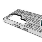 Philadelphia Eagles Text Backdrop Clear Phone Case for Samsung Galaxy