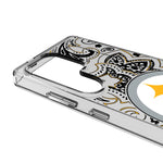 Pittsburgh Steelers Paisley Clear Phone Case for Samsung Galaxy