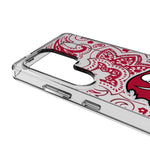 Tampa Bay Buccaneers Paisley Clear Phone Case for Samsung Galaxy