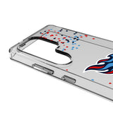 Tennessee Titans Confetti Clear Phone Case for Samsung Galaxy