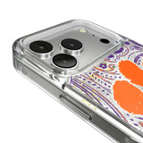Clemson University Tigers Paisley Glitter Phone Case for Apple iPhone 17 Series