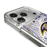 Baltimore Ravens Paisley Glitter Phone Case for Apple iPhone 17 Series