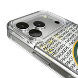 Green Bay Packers Text Backdrop Glitter Phone Case for Apple iPhone 17 Series