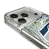 Seattle Seahawks Paisley Glitter Phone Case for Apple iPhone 17 Series