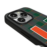 University of Miami Hurricanes Plaid MagSafe Compatible Phone Case for Apple iPhone