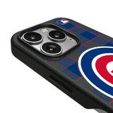 Chicago Cubs Plaid MagSafe Compatible Phone Case for Apple iPhone