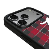 University of Alabama Crimson Tide Script A Plaid MagSafe Compatible Phone Case for Apple iPhone 17 Series