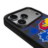 University of Kansas Jayhawks Plaid MagSafe Compatible Phone Case for Apple iPhone 17 Series