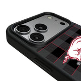 University of Arkansas Fayetteville Razorbacks Plaid MagSafe Compatible Phone Case for Apple iPhone 17 Series