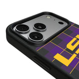 Louisiana State University Tigers Plaid MagSafe Compatible Phone Case for Apple iPhone 17 Series