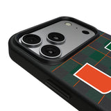 University of Miami Hurricanes Plaid MagSafe Compatible Phone Case for Apple iPhone 17 Series