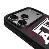 Texas A&M University Aggies Plaid MagSafe Compatible Phone Case for Apple iPhone 17 Series