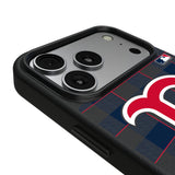 Boston Red Sox Plaid MagSafe Compatible Phone Case for Apple iPhone 17 Series