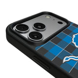 Detroit Lions Plaid MagSafe Compatible Phone Case for Apple iPhone 17 Series
