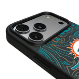 Miami Dolphins Paisley MagSafe Compatible Phone Case for Apple iPhone 17 Series