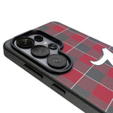 University of Alabama Crimson Tide Script A Plaid MagSafe Compatible Phone Case for Samsung Galaxy