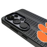 Clemson University Tigers Text Backdrop MagSafe Compatible Phone Case for Samsung Galaxy