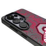 Ohio State University Buckeyes Paisley MagSafe Compatible Phone Case for Samsung Galaxy
