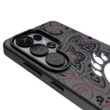 University of Cincinnati Bearcats Paisley MagSafe Compatible Phone Case for Samsung Galaxy