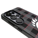 University of Cincinnati Bearcats Plaid MagSafe Compatible Phone Case for Samsung Galaxy