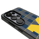 University of Michigan Wolverines Plaid MagSafe Compatible Phone Case for Samsung Galaxy
