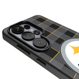 Pittsburgh Steelers Plaid MagSafe Compatible Phone Case for Samsung Galaxy