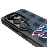 Tennessee Titans Plaid MagSafe Compatible Phone Case for Samsung Galaxy