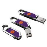 Clemson University Tigers Solid USB 64GB Clip Style Flash Drive