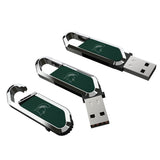 Michigan State University Spartans Solid USB 64GB Clip Style Flash Drive