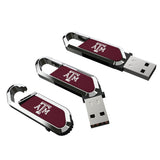 Texas A&M University Aggies Solid USB 64GB Clip Style Flash Drive