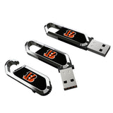 Cincinnati Bengals Solid USB 64GB Clip Style Flash Drive