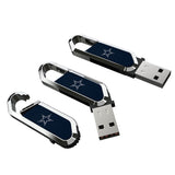 Dallas Cowboys Solid USB 64GB Clip Style Flash Drive