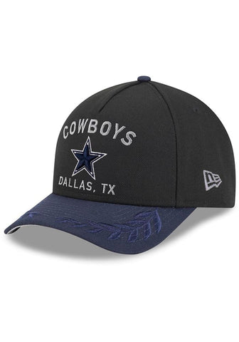 Men's Dallas Cowboys New Era Black/Navy 2025 NFL Draft 39THIRTY Flex Hat