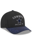 Men's Dallas Cowboys New Era Black/Navy 2025 NFL Draft 39THIRTY Flex Hat